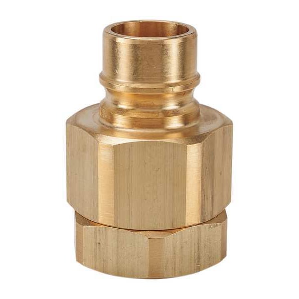 Hydraulic Quick Connect Hose Coupling, Brass Body, Ball Lock, 2