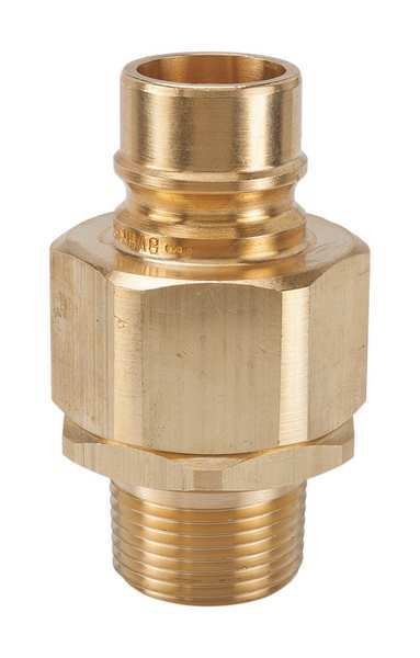Hydraulic Quick Connect Hose Coupling, Brass Body, Ball Lock, 1/2