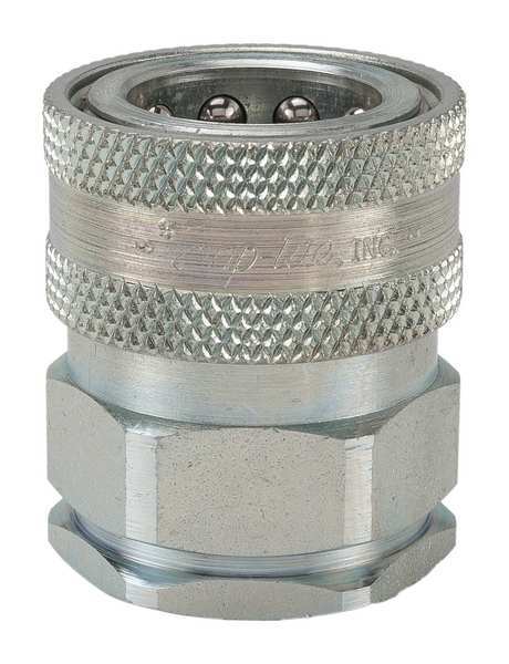 Hydraulic Quick Connect Hose Coupling, Steel Body, Sleeve Lock, 2