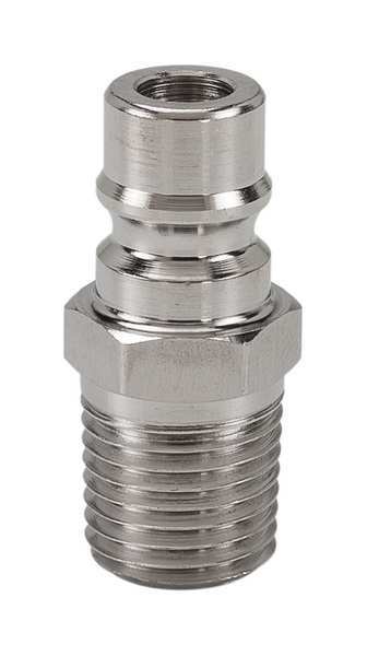 Hydraulic Quick Connect Hose Coupling, 316 Stainless Steel Body, Ball Lock, 1/4