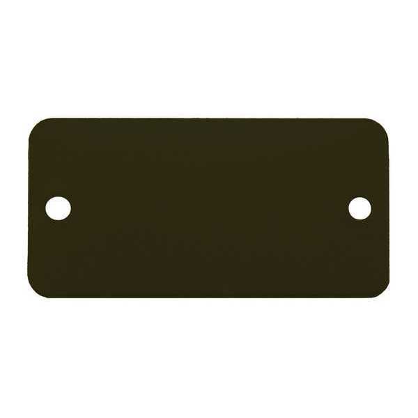 Blank Tag, Rectangle, Black, PK5