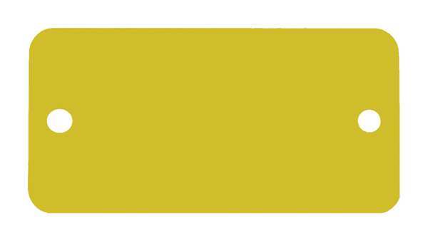 Blank Tag, Rectangle, Gold, PK5