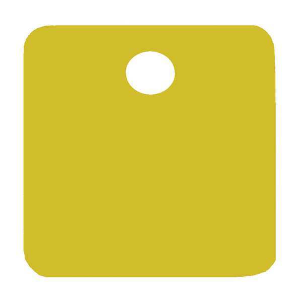 Blank Tag, Square, Gold, PK5