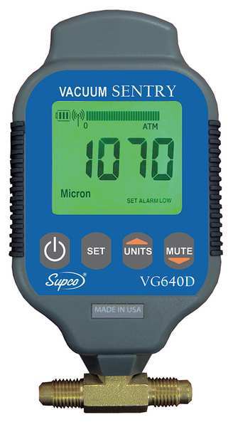 Vacuum Gauge, Digital, 0 to 19000 Microns