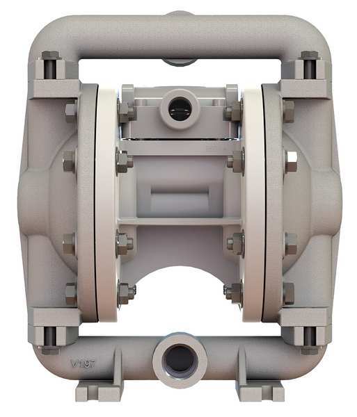 Double Diaphragm Pump, Stainless steel, Air Operated, Santoprene