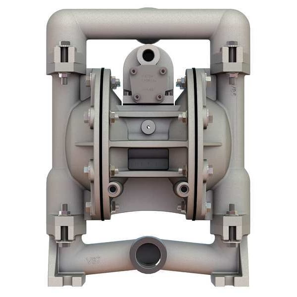 Double Diaphragm Pump, Aluminum, Air Operated, Santoprene, 49 GPM