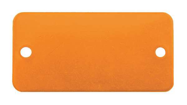 Blank Tag, Rectangle, Orange, PK5
