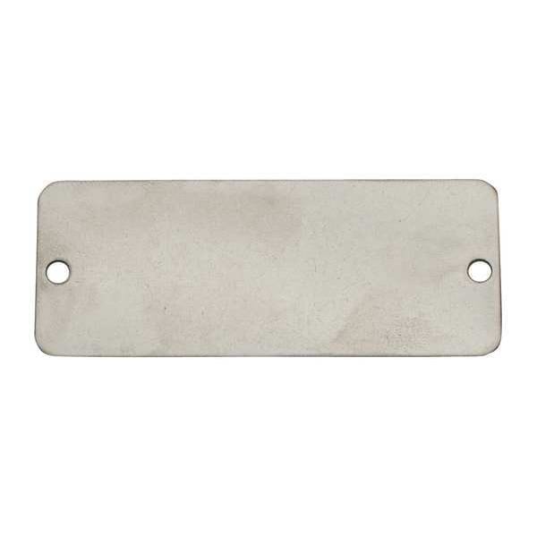 Blank Tag, Rectangle, Steel, PK10