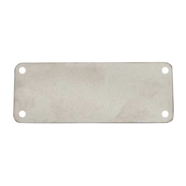 Blank Tag, Rectangle, Steel, PK10