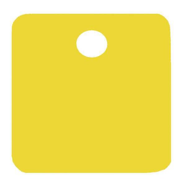 Blank Tag, Square, Yellow, PK5