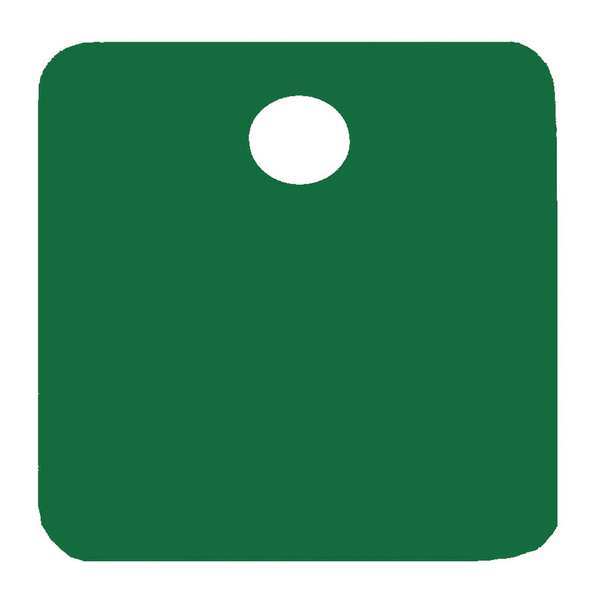 Blank Tag, Square, Green, PK5
