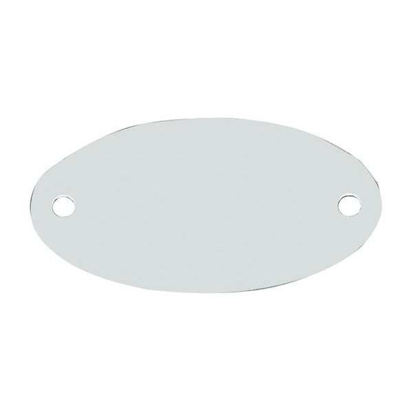 Blank Tag, Oval, Steel, PK10