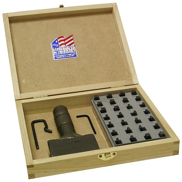 Stencil Kit, Steel, 3/16 in.