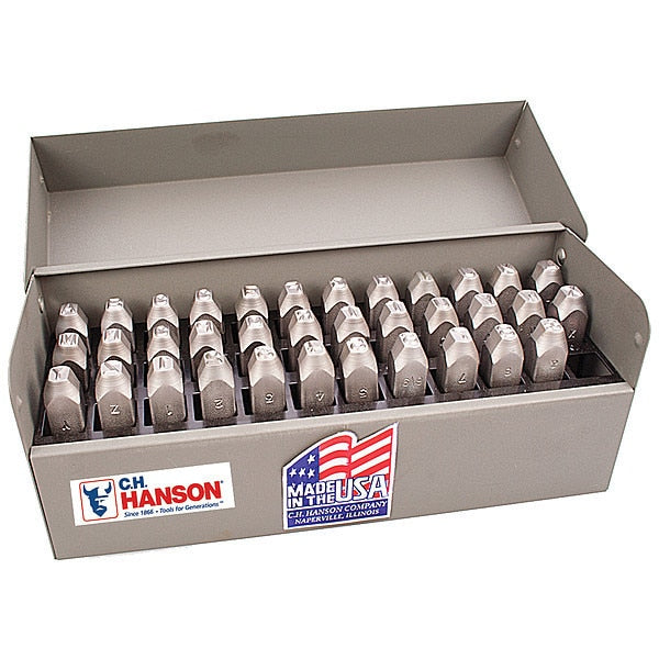 Steel Stamps Set, 1/8 in., 36 pcs.
