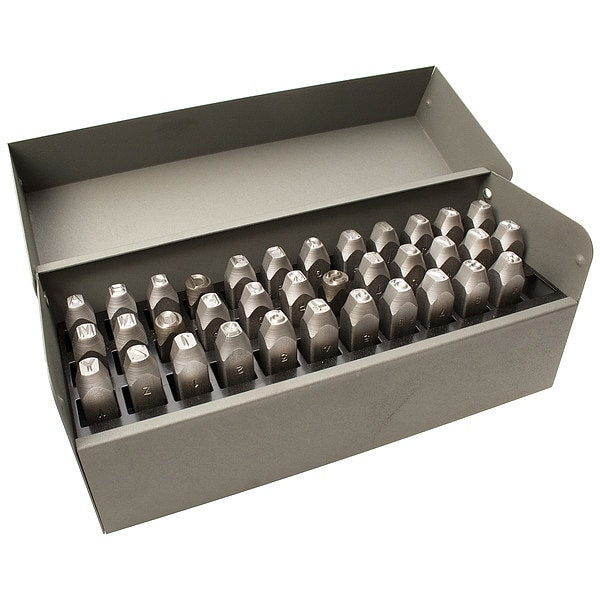 Steel Stamps Set, 3/8 in., 27 pcs.