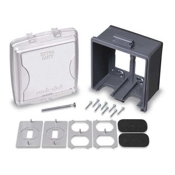 2 -Gang Vertical While In Use Weatherproof Cover, 5-9/16