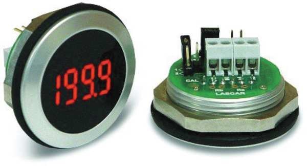 LED Voltmeter, Waterproof, 3-1/2In., 200mV