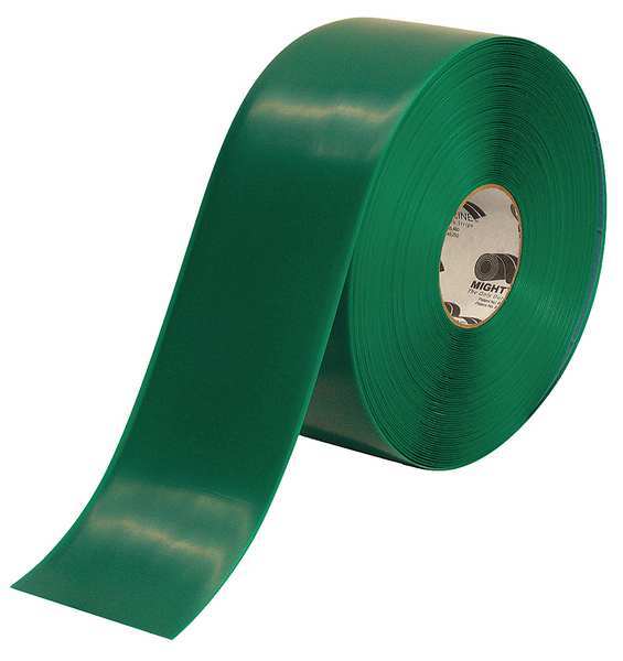 Industrial Floor Tape, Roll, Green, Vinyl