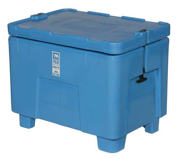 Blue ASM Insulated Bin, Plastic, 2 cu ft Volume Capacity