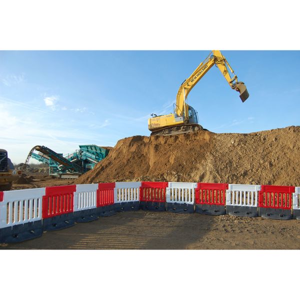 Crowd/Traffic Control Barricade, White