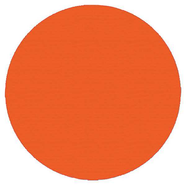 Ind Floor Tape Markers, Dot, Orange, PK200