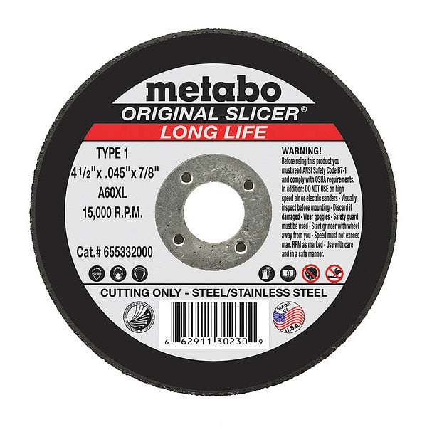 CutOff Wheel, A60XL, 4-1/2
