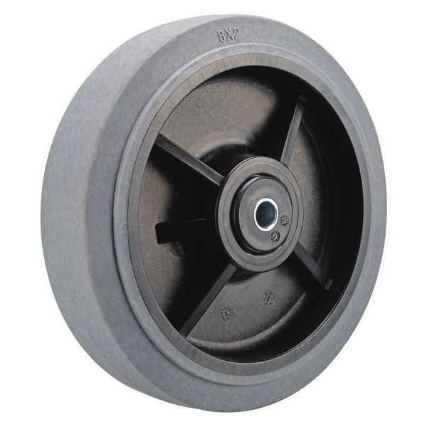 Caster Wheel, TPR, 8 in., 500 lb., Gray