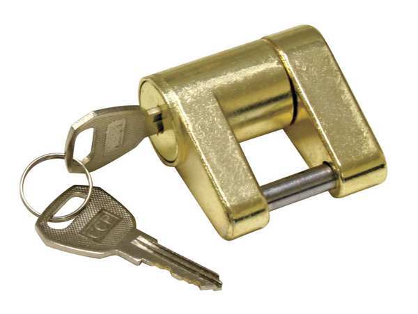 Trailer Coupler Lock, Brass, REESE TOWPOWER