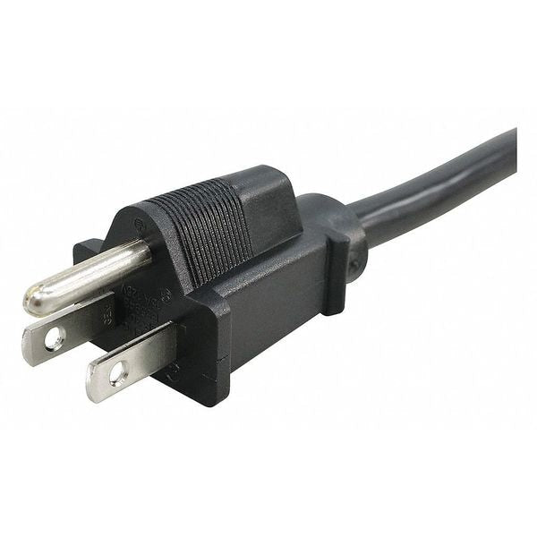 PC Power Cord, 5-15P, IEC C13, 15 ft., Blk, 15A
