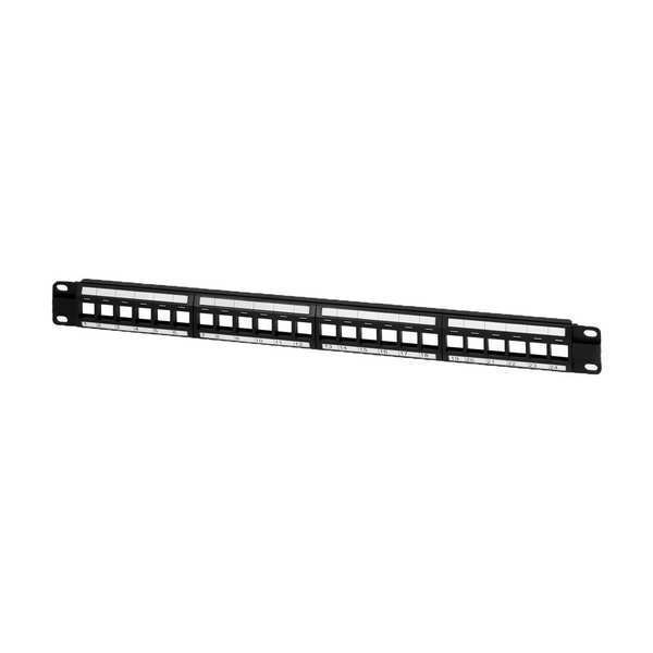 Rackmount Keystone Jack Panel, 24 Ports