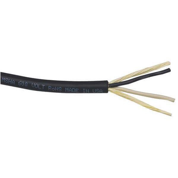 10 AWG 2 Conductor Portable Cord 600V 50 ft. BK