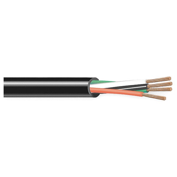 18 AWG 4 Conductor Portable Cord 600V 100 ft. BK