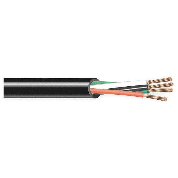 18 AWG 4 Conductor Portable Cord 600V 25 ft. BK