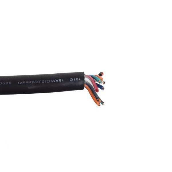 18 AWG 10 Conductor Portable Cord 600V 25 ft. BK