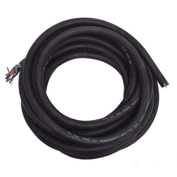 16 AWG 10 Conductor Portable Cord 600V 25 ft. BK
