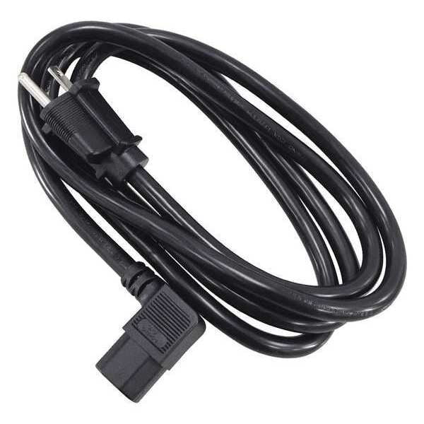 PC Power Cord, 5-15P, IEC C13, 6 ft., Blk, 10A