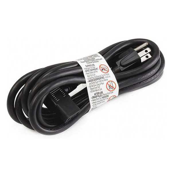 PC Power Cord, 5-15P, IEC C13, 10 ft., Blk, 13A