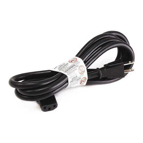 PC Power Cord, 5-15P, IEC C13, 10 ft., Blk, 15A