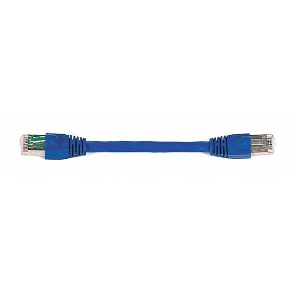 STP Cable, 500MHz, 24AWG, Blue, 0.5ft