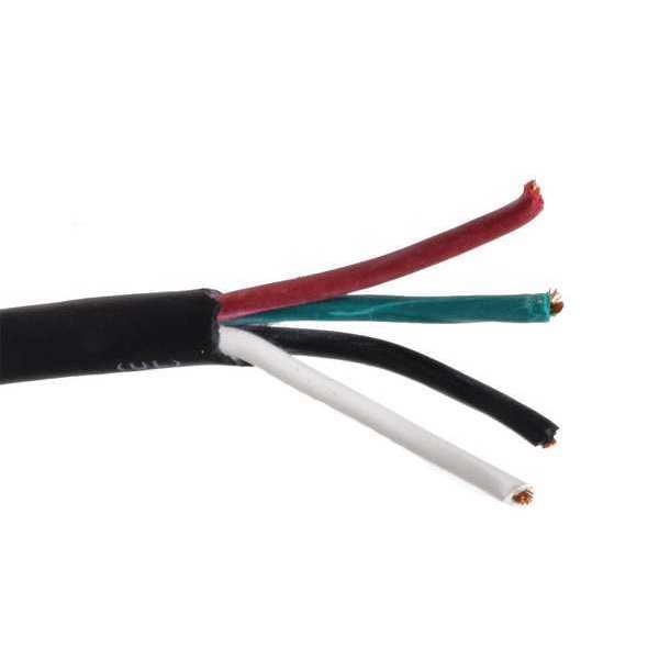16 AWG 4 Conductor Portable Cord 300V 25 ft. BK