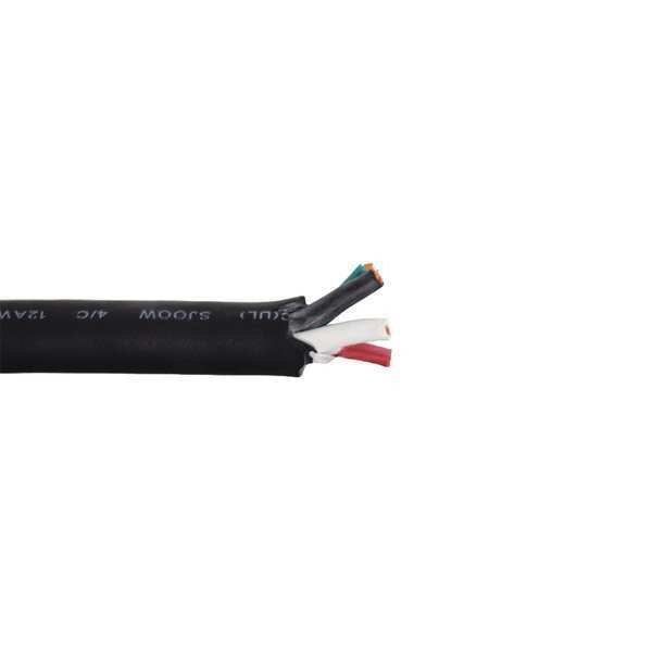12 AWG 4 Conductor Portable Cord 300V 25 ft. BK