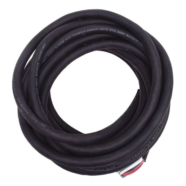 10 AWG 4 Conductor Portable Cord 300V 25 ft. BK