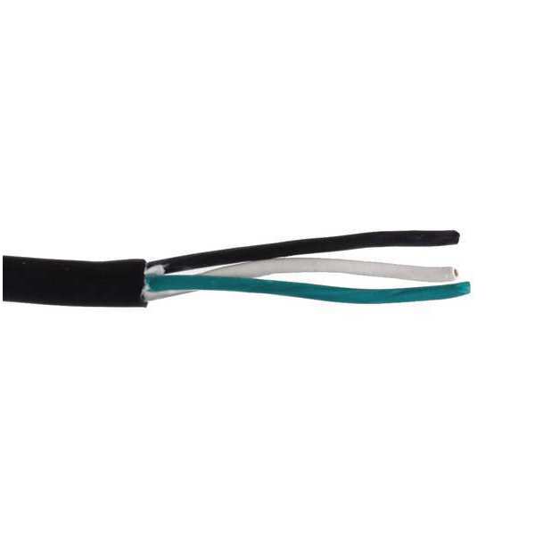 18 AWG 3 Conductor Portable Cord 300V 50 ft. BK
