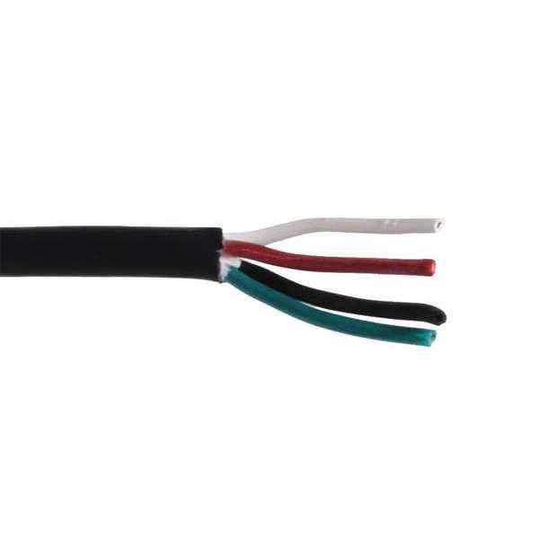 18 AWG 4 Conductor Portable Cord 300V 50 ft. BK