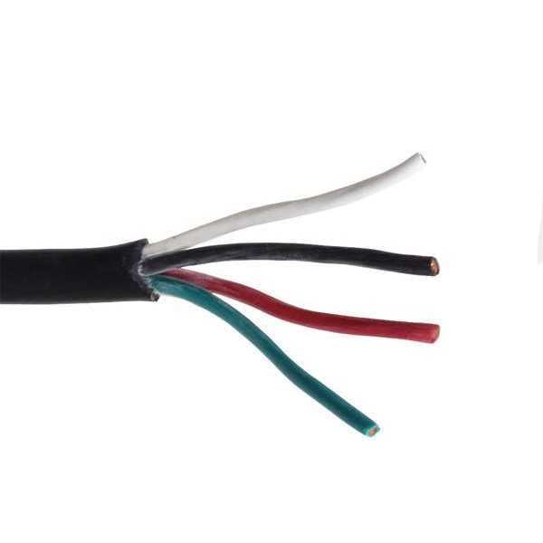 12 AWG 4 Conductor Portable Cord 300V 50 ft. BK