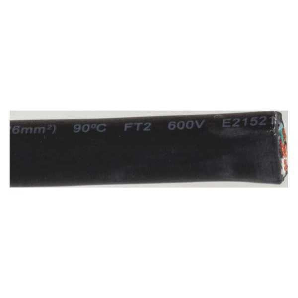 10 AWG 4 Conductor Portable Cord 600V 25 ft. BK