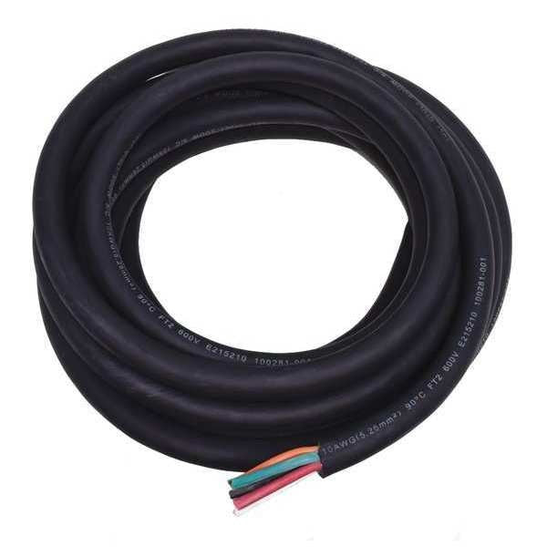 10 AWG 5 Conductor Portable Cord 600V 25 ft. BK