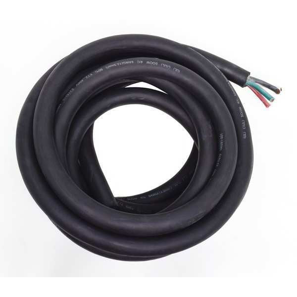 6 AWG 4 Conductor Portable Cord 600V 25 ft. BK