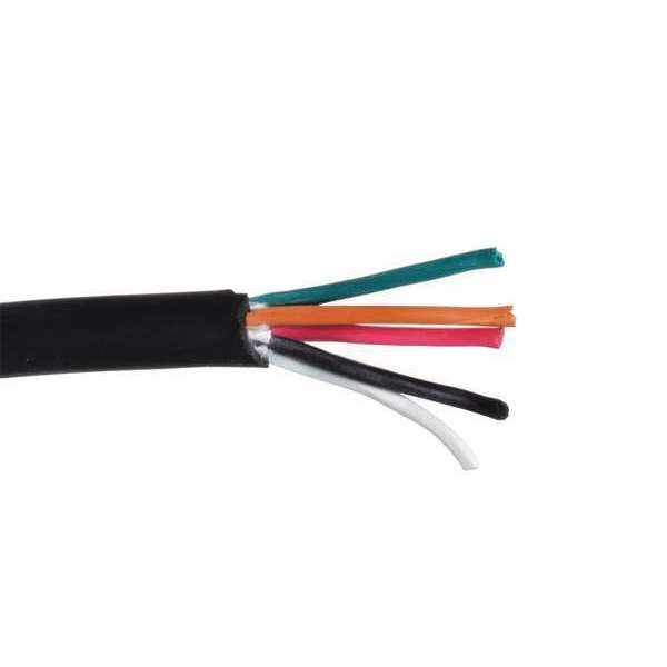 16 AWG 5 Conductor Portable Cord 600V 50 ft. BK