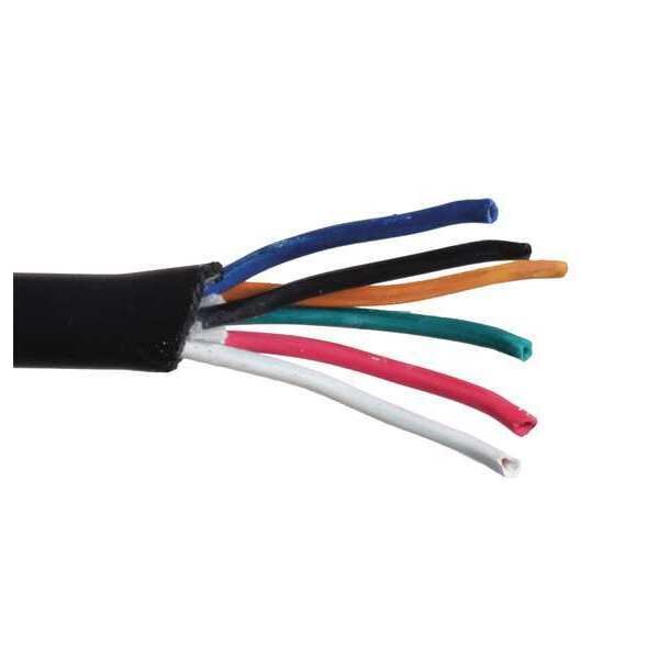 16 AWG 6 Conductor Portable Cord 600V 50 ft. BK